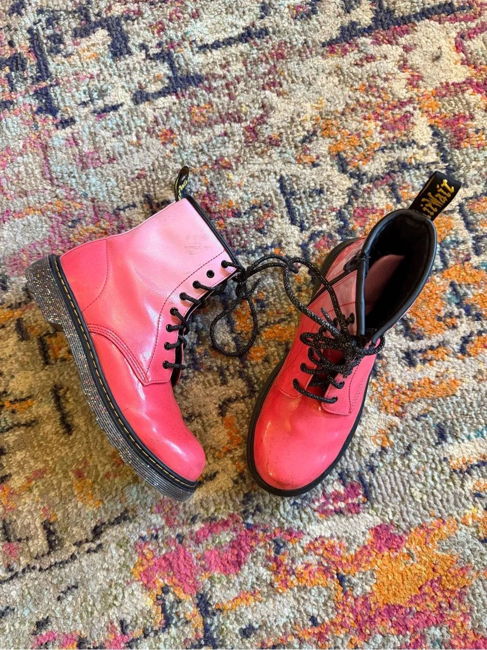 Dr. Martens 1460 Glitter Ombre Boots - Picture 3 of 6